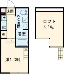ハーモニーテラス西新井EAST【2階】の間取り