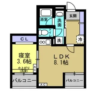 CONFORM LALA 森町【2階】の間取り