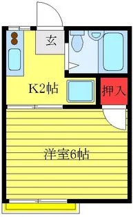 タウンコート双葉【2階】の間取り