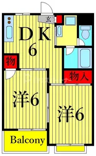 コーポ・シーガル【1階】の間取り