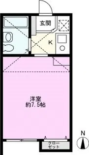 パティーナ南越谷【1階】の間取り