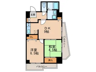 シ-ズ梅田東【4階】の間取り