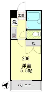キャトルセゾン相模原【2階】の間取り