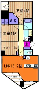 ブランズ町田【10階】の間取り