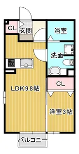 モナリエSATOU【2階】の間取り