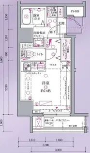 クレヴィスタ?越銀座【9階】の間取り