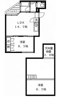 VILLA BIANCO SUGITA【2階】の間取り