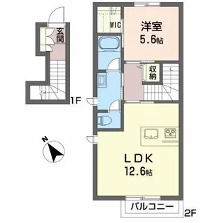 ランバーキャンプキタカミ【2階】の間取り