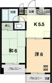 マリーハイツ【2階】の間取り