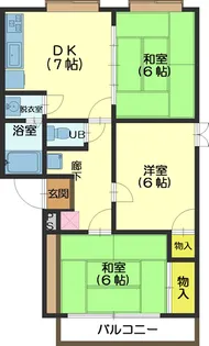 メゾン・ド・アキノ壱番館【2階】の間取り