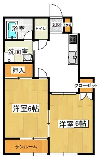 フレグランスS【1階】の間取り