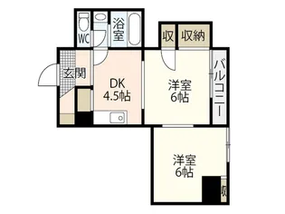 宇品川手ビル【7階】の間取り