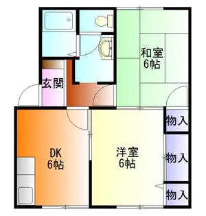 セレッソD【1階】の間取り