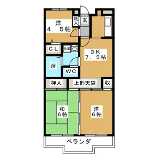 イベットサノ【3階】の間取り