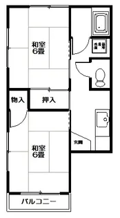 齊藤ハイツ(小名浜大原)【2階】の間取り