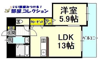 Bay Side Asano【8階】の間取り