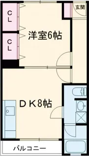 コーポ寿【4階】の間取り