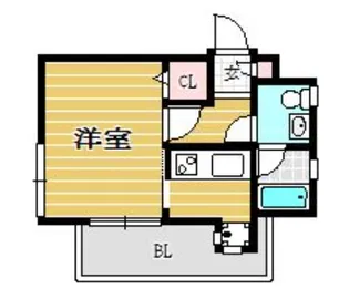 エステート・モア・DOUX高宮【6階】の間取り