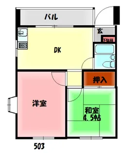 旭ロイヤルハイム【3階】の間取り