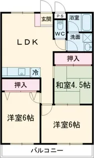 ユニティALBA【2階】の間取り
