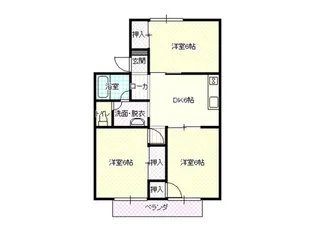 WIN石橋【1階】の間取り