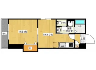 ホワイトグレース律奈【4階】の間取り