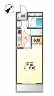 ディアタウンカワスミ【2階】の間取り