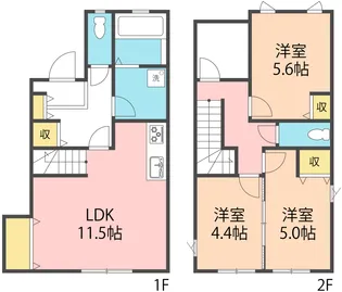 大分県大分市大字迫【一戸建】の間取り