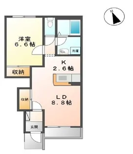 ソレイユ【1階】の間取り
