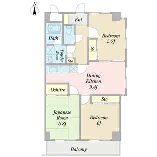 プロシードK2【7階】の間取り