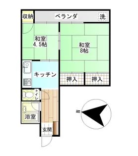 コーポ山岸【3階】の間取り