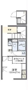 レオパレスメルベーユ【2階】の間取り