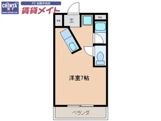 カプレーナ松阪【4階】の間取り