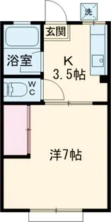 シティハイムブルー【2階】の間取り