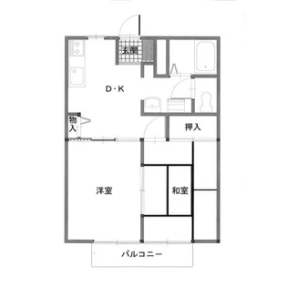 アメニティハイツ大沢【2階】の間取り
