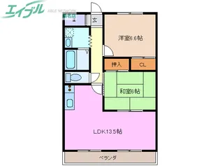 長島スカイハイツ【1階】の間取り