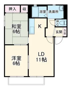 セラウィ A棟【2階】の間取り