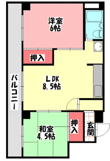 シャトー寺浦【2階】の間取り
