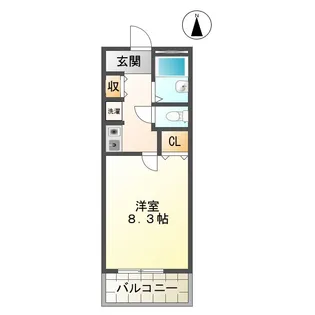マンションアミーアミー【3階】の間取り