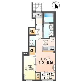 Sun marina(サン マリーナ)【1階】の間取り