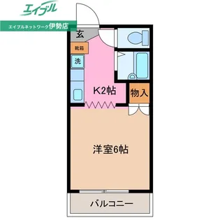 サープラス キタガワ【2階】の間取り