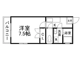 アルカス二条【3階】の間取り