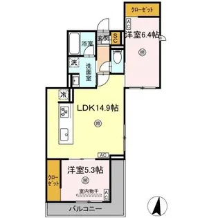 グランフォース【3階】の間取り