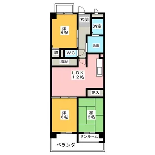 エスポワール城北【2階】の間取り