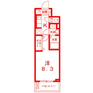 スアヴィス平塚宝町【5階】の間取り