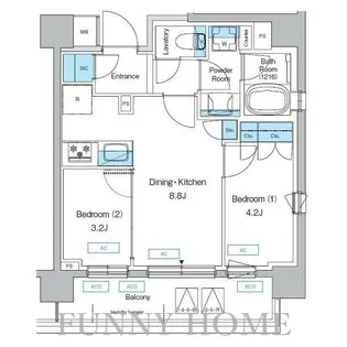 東京都世田谷区上馬5【マンション】の間取り