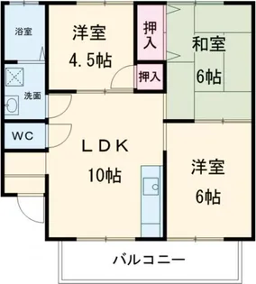 HSハイツ天神木【1階】の間取り