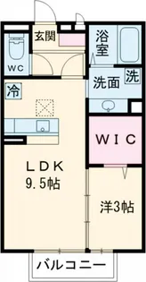 カトルセゾン藤ヶ丘【1階】の間取り