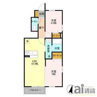 サンモール(新宿町)【1階】の間取り
