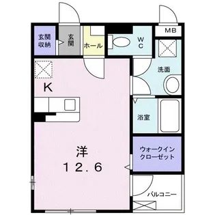 ピーチマウンテン【2階】の間取り